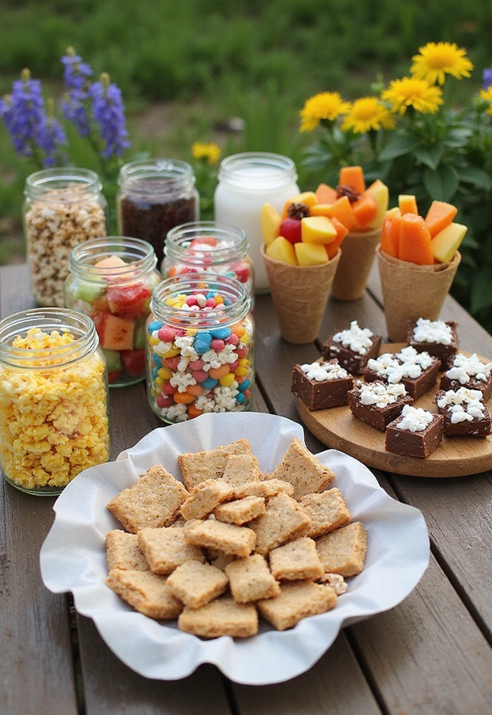 10 Backyard Summer Camp Garden Party Ideas That Will Ignite Your Inner Child! - 10. Delicious Camp-Inspired Treats