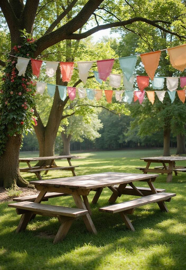 10 Stunning Boho Picnic Decor Hacks You Need to Try This Weekend! - 6. Creative Banners and Garlands