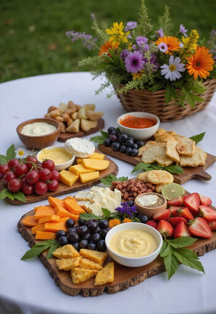 10 Stunning Boho Picnic Decor Hacks You Need to Try This Weekend! - 9. Themed Food Presentation