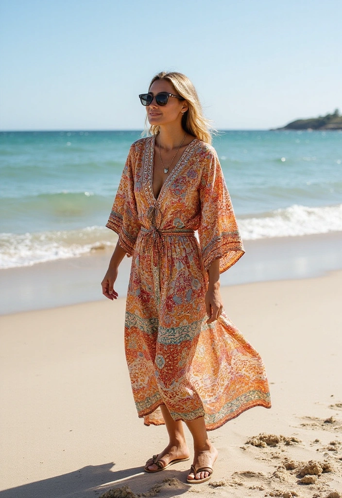 15 Chic Summer Wedding Guest Styles That Will Leave Everyone in Awe! - 10. Breezy Kaftans