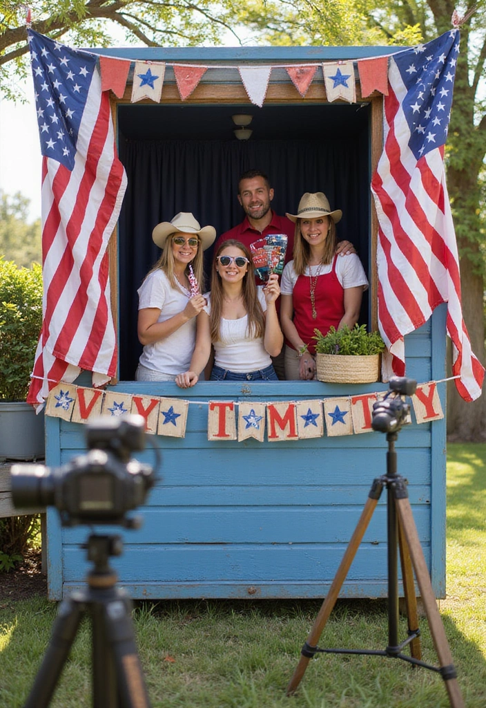 15 Fourth of July Picnic Ideas That'll Make Your Celebration Unforgettable! - 11. Themed Photo Booth