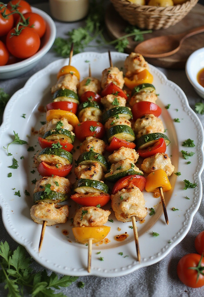 15 Fourth of July Picnic Ideas That'll Make Your Celebration Unforgettable! - 12. Grilled Patriotic Skewers
