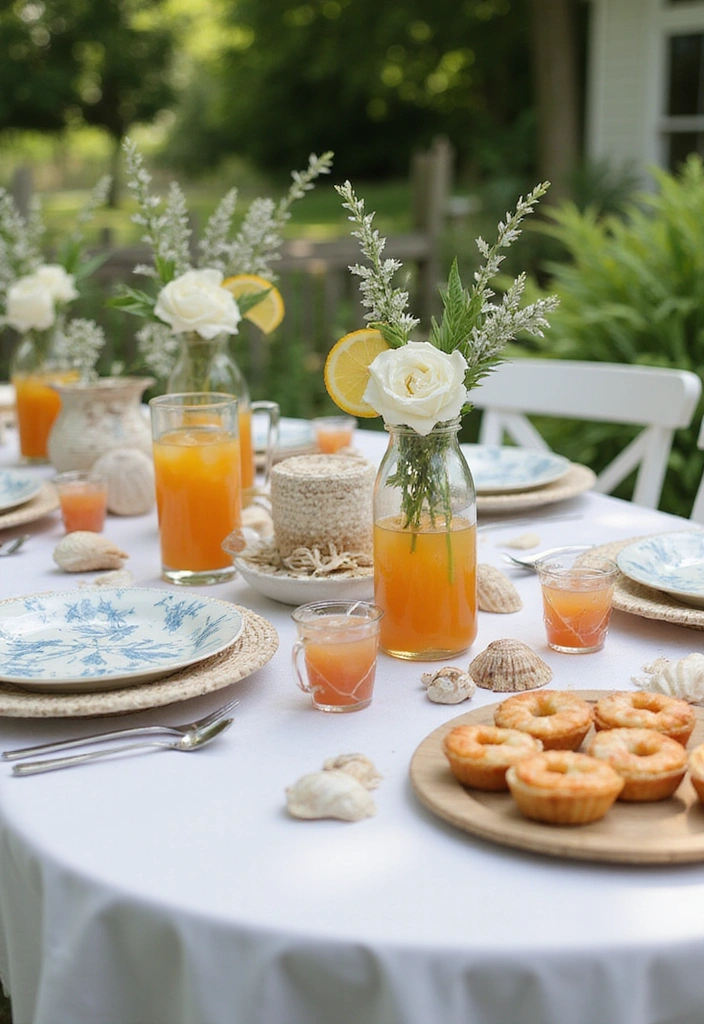 15 Magical Themes for Your Garden Tea Party That Will Leave Guests in Awe! - 8. Coastal Breeze