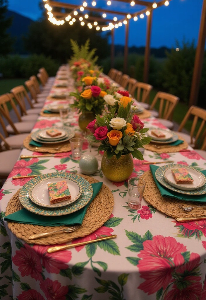 15 Stunning Tropical Decor Ideas for Your Unforgettable Luau Party! - 4. Exotic Table Settings