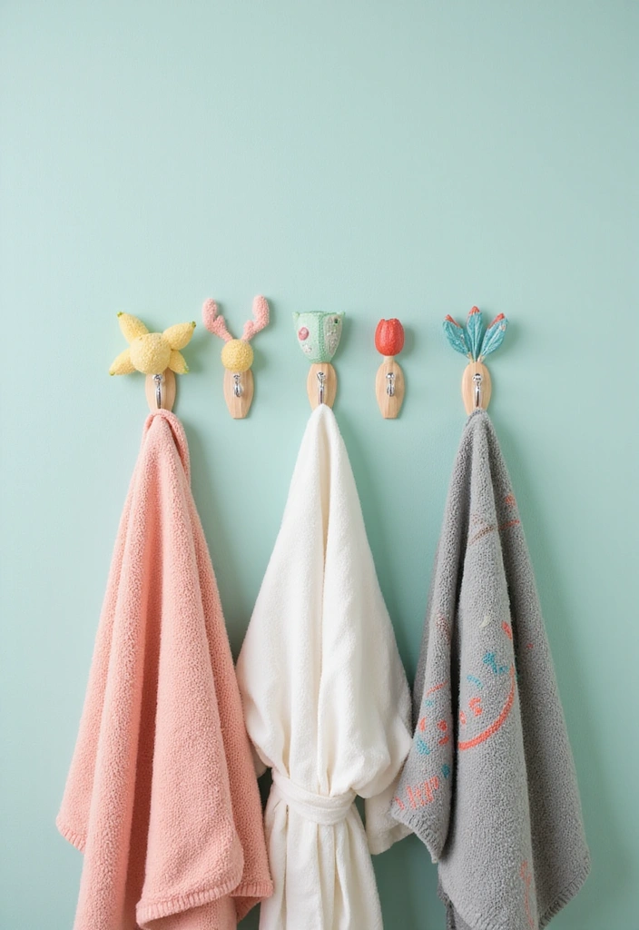 18 Genius Bathroom Tips That'll Transform Your Space (Don’t Miss #7!) - 12. Utilize Wall Space with Hooks