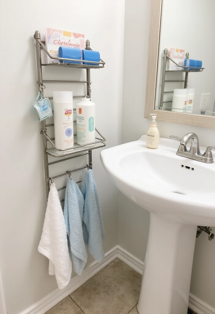 18 Genius Bathroom Tips That'll Transform Your Space (Don’t Miss #7!) - 14. Install a Tension Rod for Extra Storage