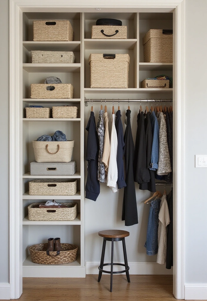21 Space-Saving Hacks for Small Closets (Say Goodbye to Clutter!) - 1. Utilize Vertical Space