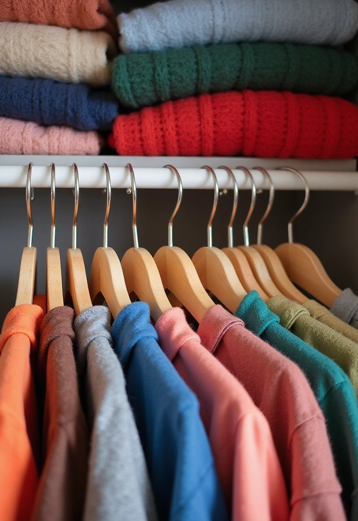 21 Space-Saving Hacks for Small Closets (Say Goodbye to Clutter!) - 2. Use Slim Hangers