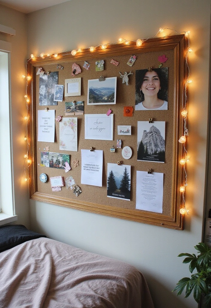 Setting Up the Perfect Dorm Room: Your Ultimate Guide to Style and Function! - 14. Creative Bulletin Board