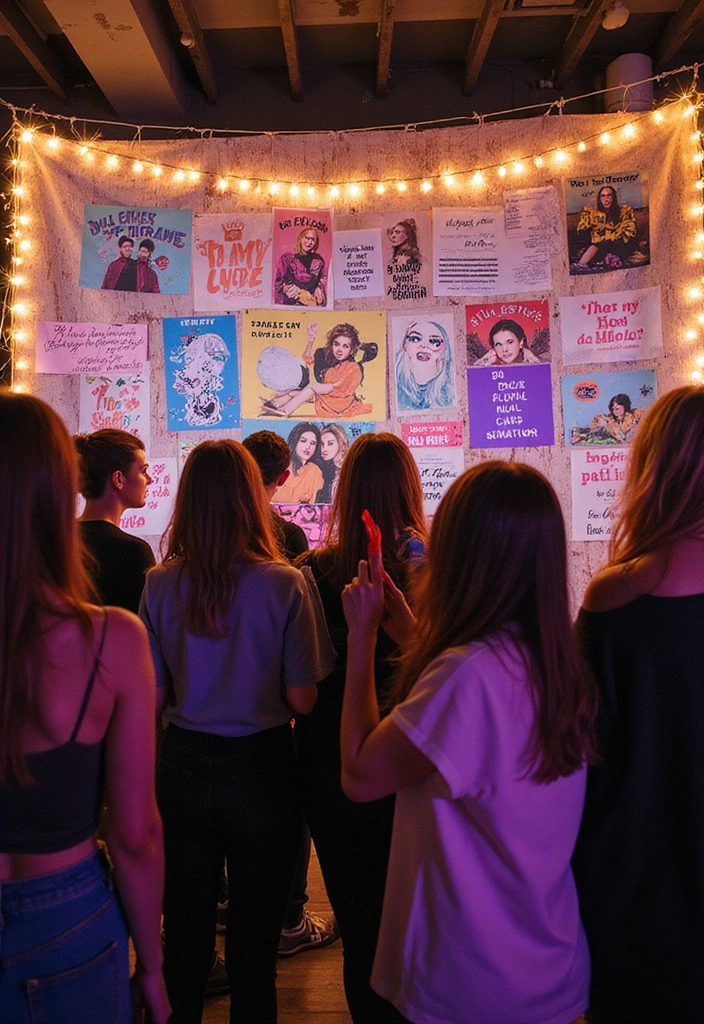 10 Billie Eilish Party Ideas That'll Make Your Friends Scream 'No Way!' - 6. Billie Eilish Photo Wall