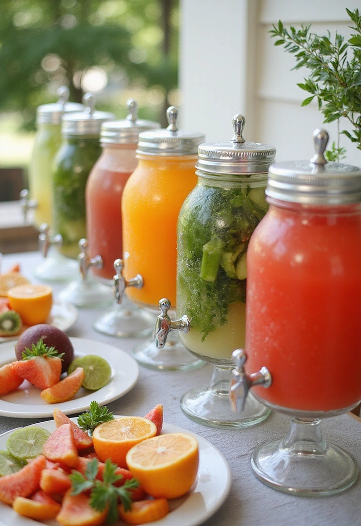10 Irresistible Tips for Hosting the Ultimate Summer Bridal Shower (Your Friends Will Be Jealous!) - 6. Signature Mocktail Options