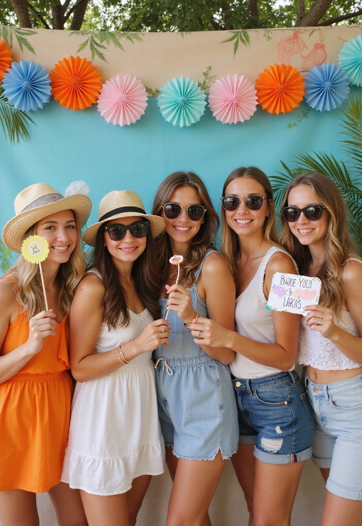 10 Irresistible Tips for Hosting the Ultimate Summer Bridal Shower (Your Friends Will Be Jealous!) - 8. Capture the Moments with a Photo Booth