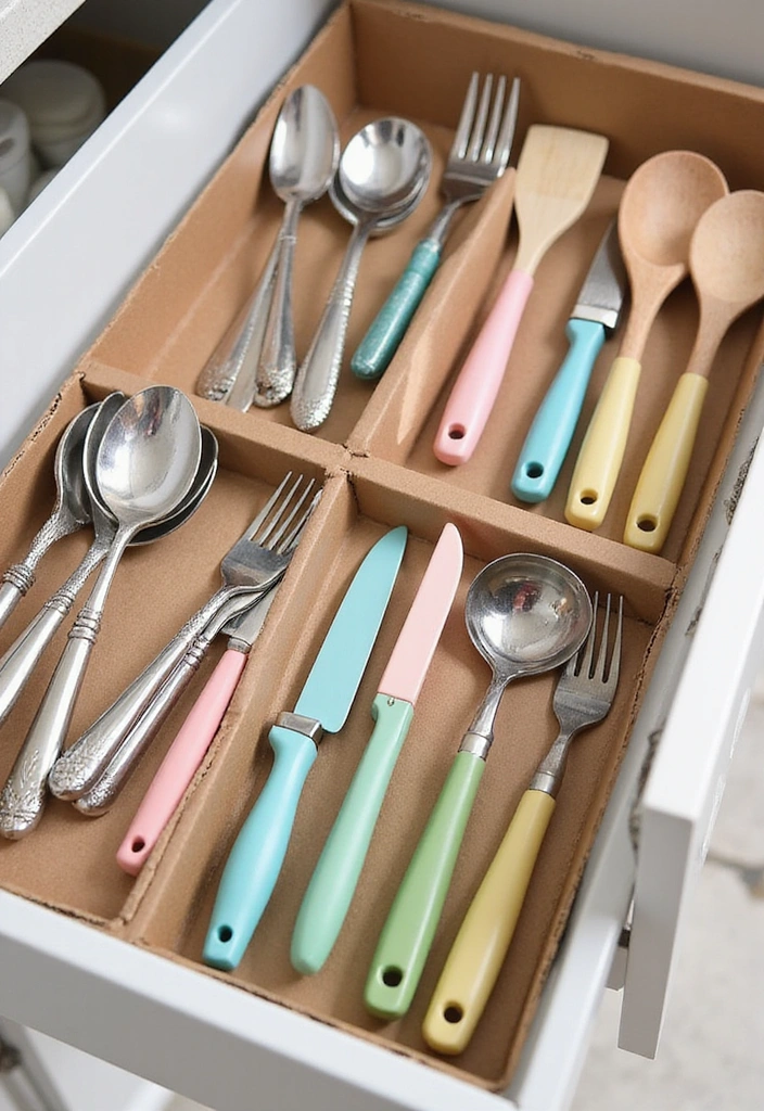 10 Kitchen Drawer Organizing Hacks That'll Make Clutter Disappear Like Magic! - 1. DIY Drawer Dividers