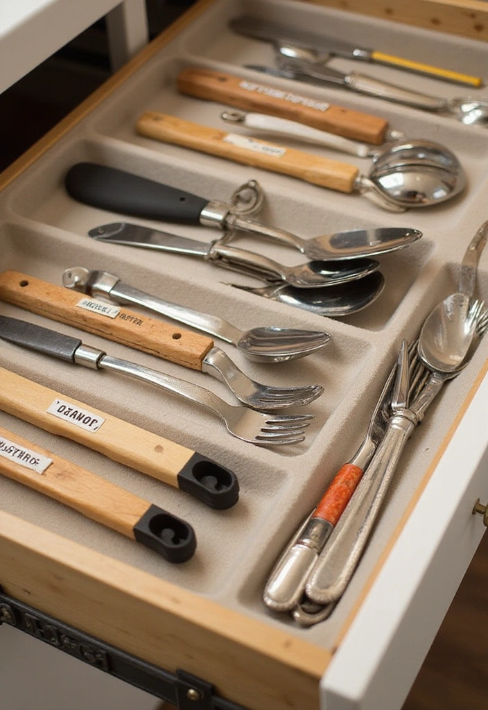 10 Kitchen Drawer Organizing Hacks That'll Make Clutter Disappear Like Magic! - 10. Label Everything for Clarity