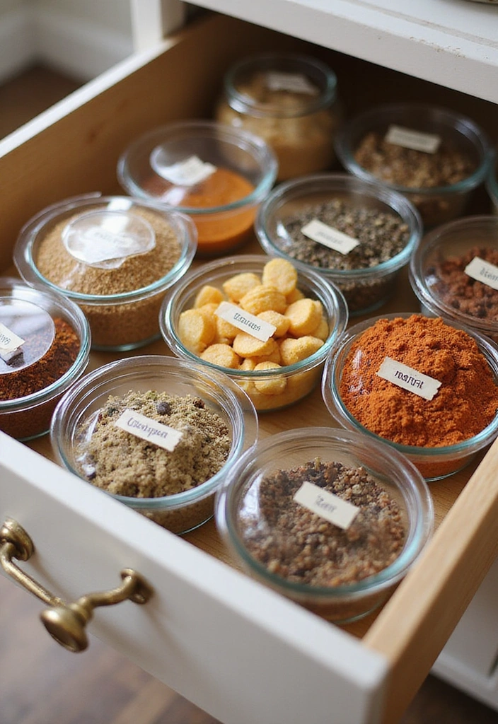 10 Kitchen Drawer Organizing Hacks That'll Make Clutter Disappear Like Magic! - 4. Use Clear Containers for Easy Visibility