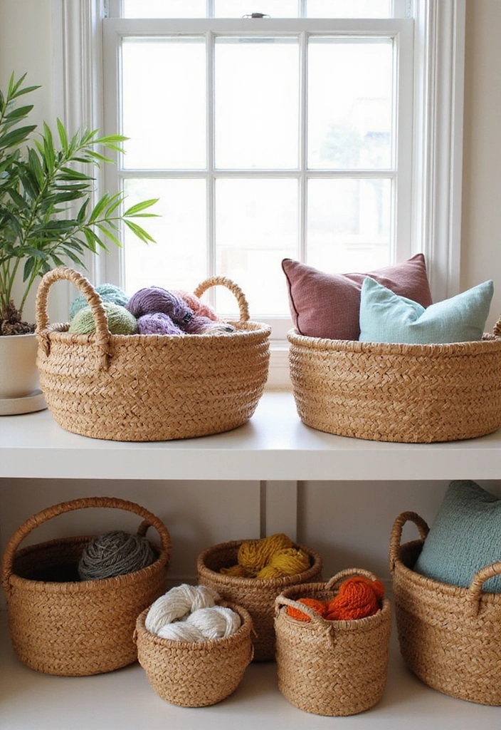 12 Modern Home Aesthetic DIY Inspirations You Can’t Miss! - 12. DIY Woven Baskets