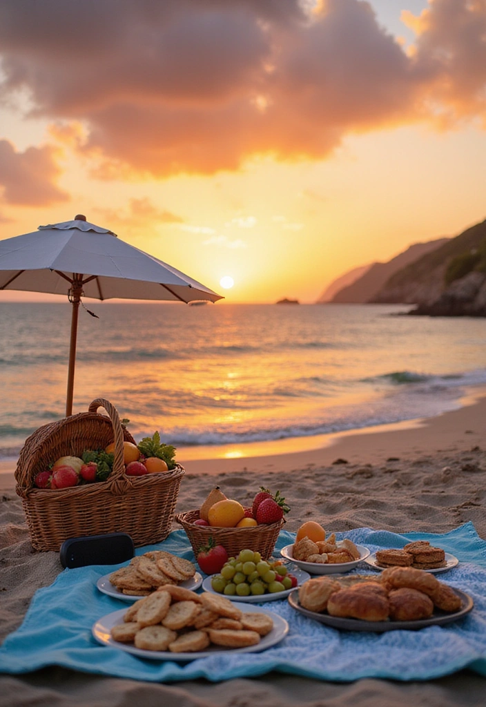 12 Romantic Picnic Date Ideas That Will Ignite Your Love Life! - 1. Beachfront Bliss