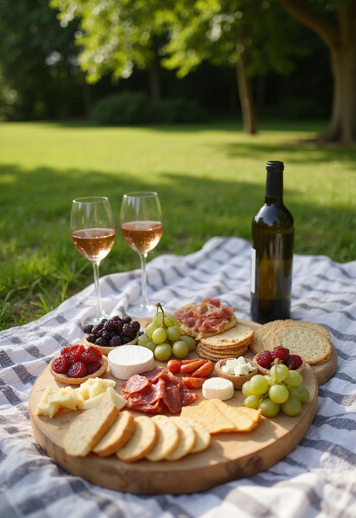 12 Romantic Picnic Date Ideas That Will Ignite Your Love Life! - 3. Wine and Cheese Extravaganza