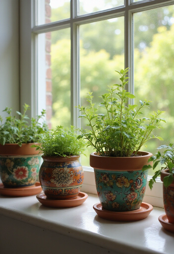 14 Charming Home Aesthetic DIYs to Make Your Space Truly Yours! - 5. Hand-Painted Plant Pots