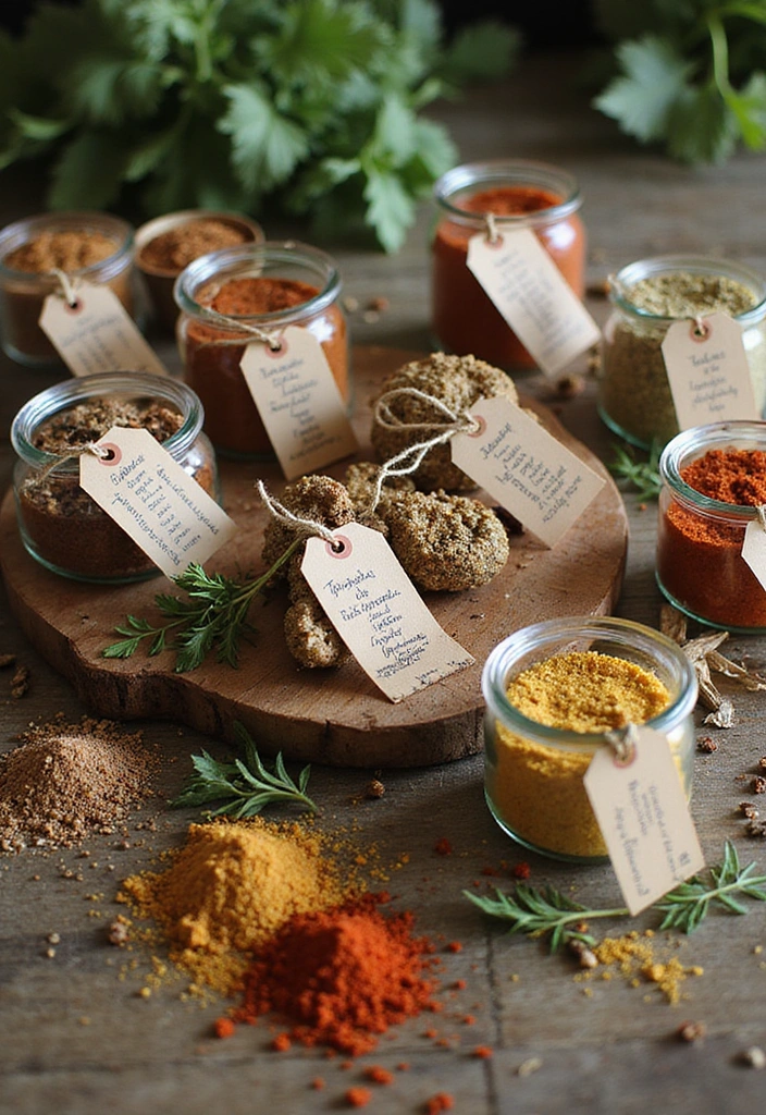 14 Unique Bridal Shower Favors Perfect for Summer Celebrations (Your Guests Will Love #9!) - 14. DIY Spice Mixes
