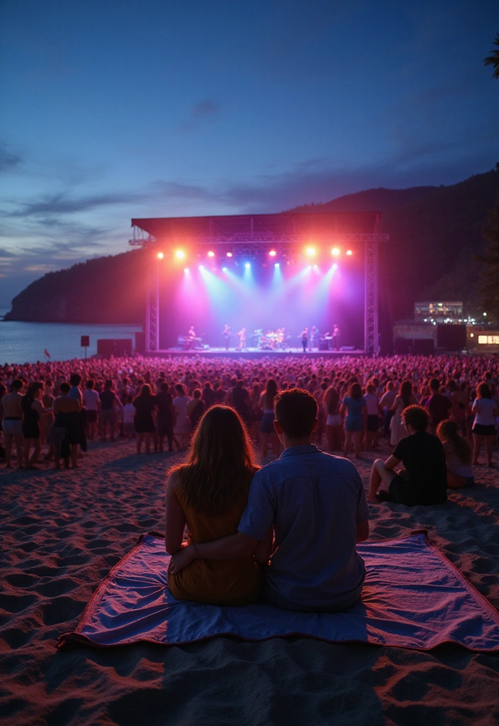 15 Beach Date Ideas That Will Make You Fall in Love All Over Again! - 14. Beach Concert or Movie Night