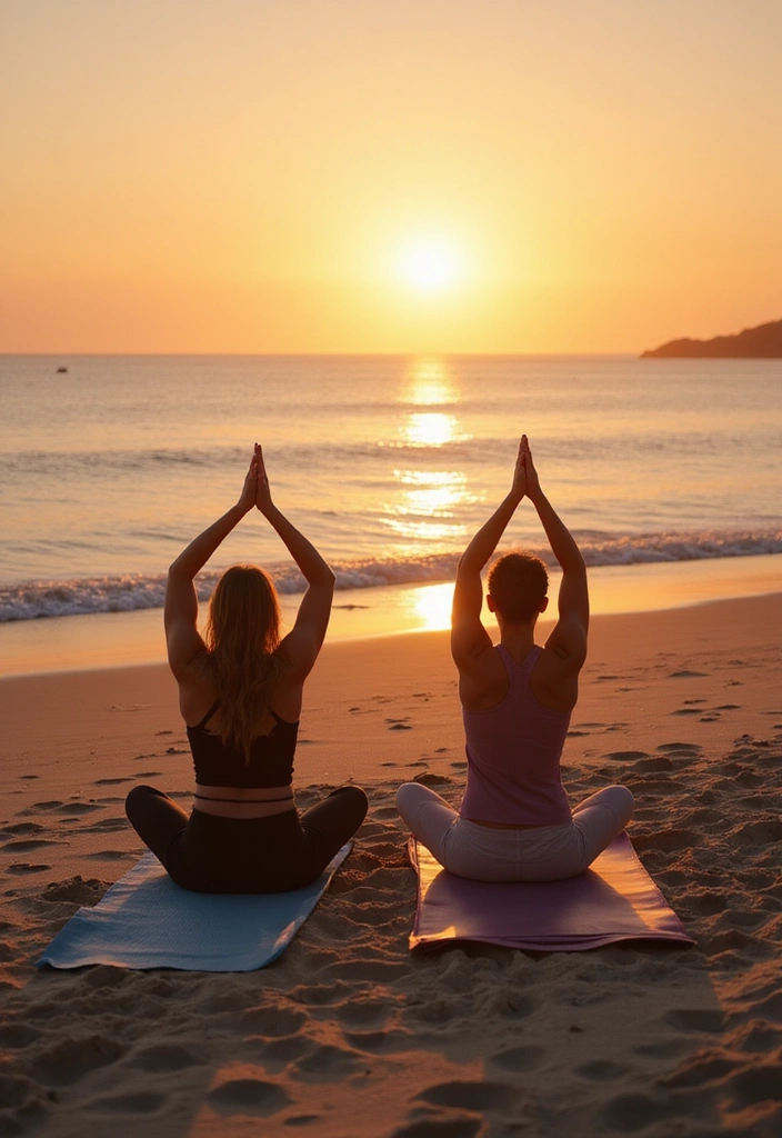 15 Beach Date Ideas That Will Make You Fall in Love All Over Again! - 3. Beach Yoga