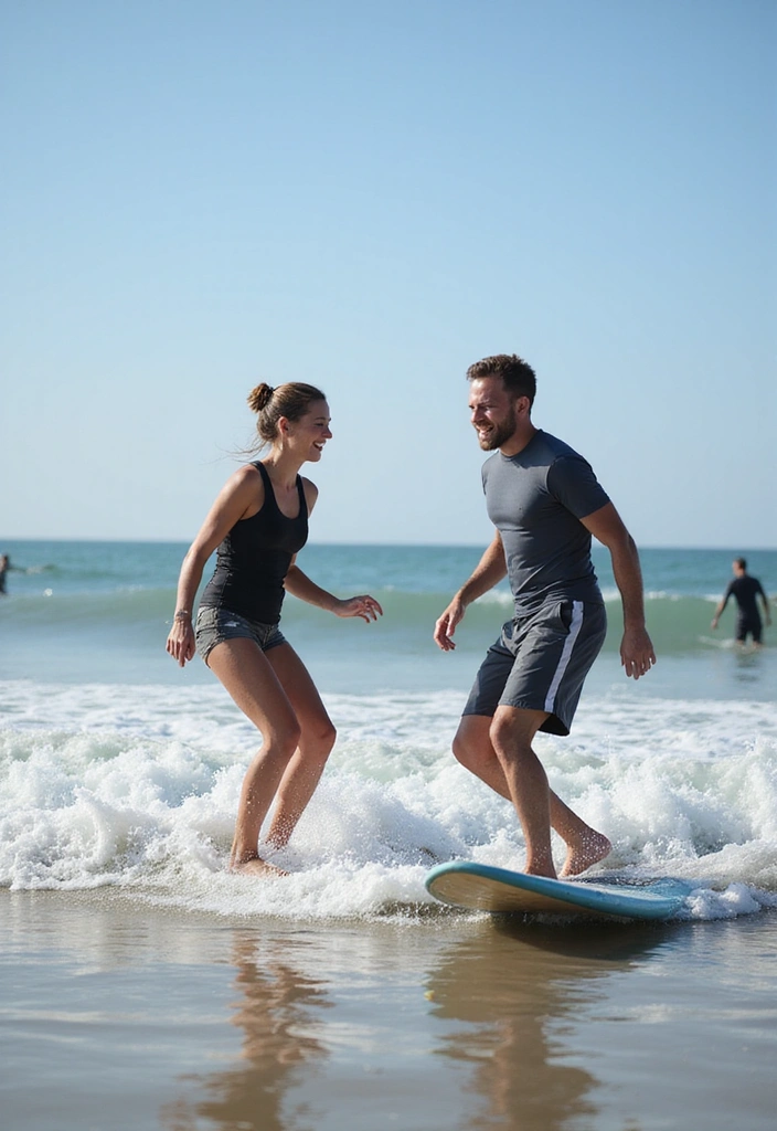 15 Beach Date Ideas That Will Make You Fall in Love All Over Again! - 5. Surfing Lessons