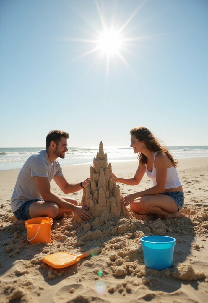 15 Beach Date Ideas That Will Make You Fall in Love All Over Again! - 9. Sandcastle Building Contest