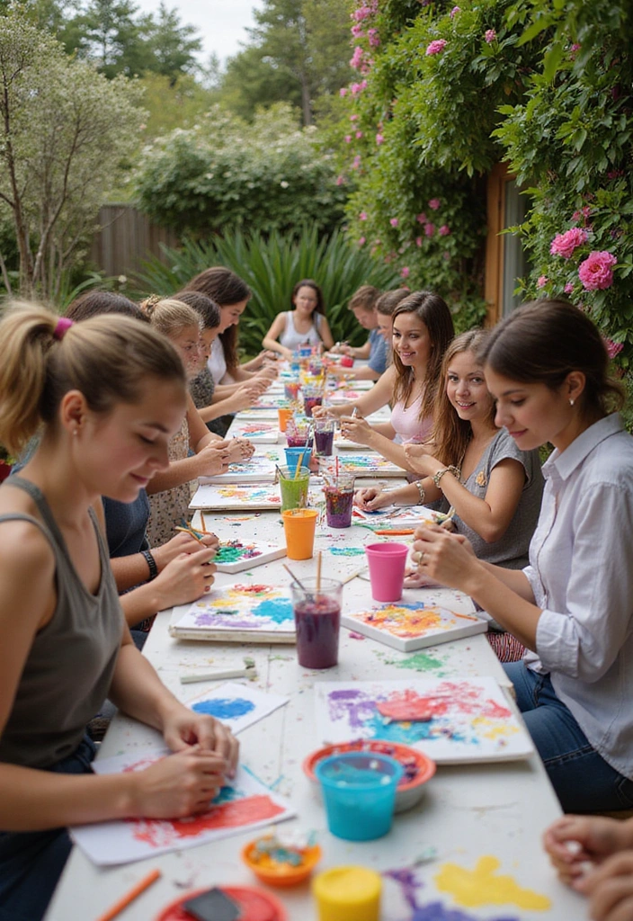 15 Fun Outdoor Activities for a Summer Bridal Shower That Your Guests Will Adore! - 11. Creative Crafting Corner