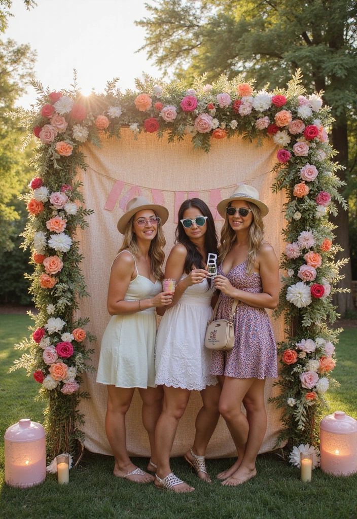15 Fun Outdoor Activities for a Summer Bridal Shower That Your Guests Will Adore! - 5. Photo Booth Fun