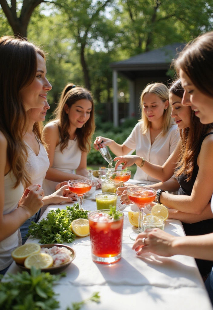 15 Fun Outdoor Activities for a Summer Bridal Shower That Your Guests Will Adore! - 6. Cocktail Making Class