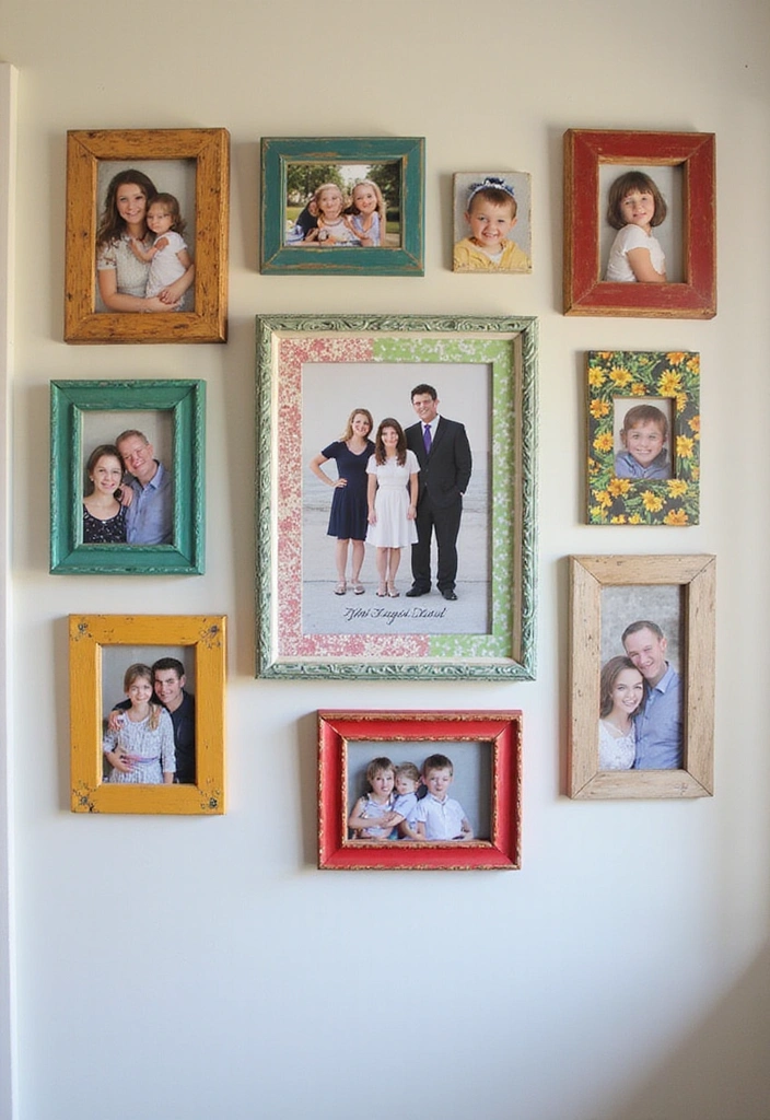 16 Fun Home Aesthetic DIY Projects for the Whole Family to Enjoy! - 3. Customized Family Photo Frames