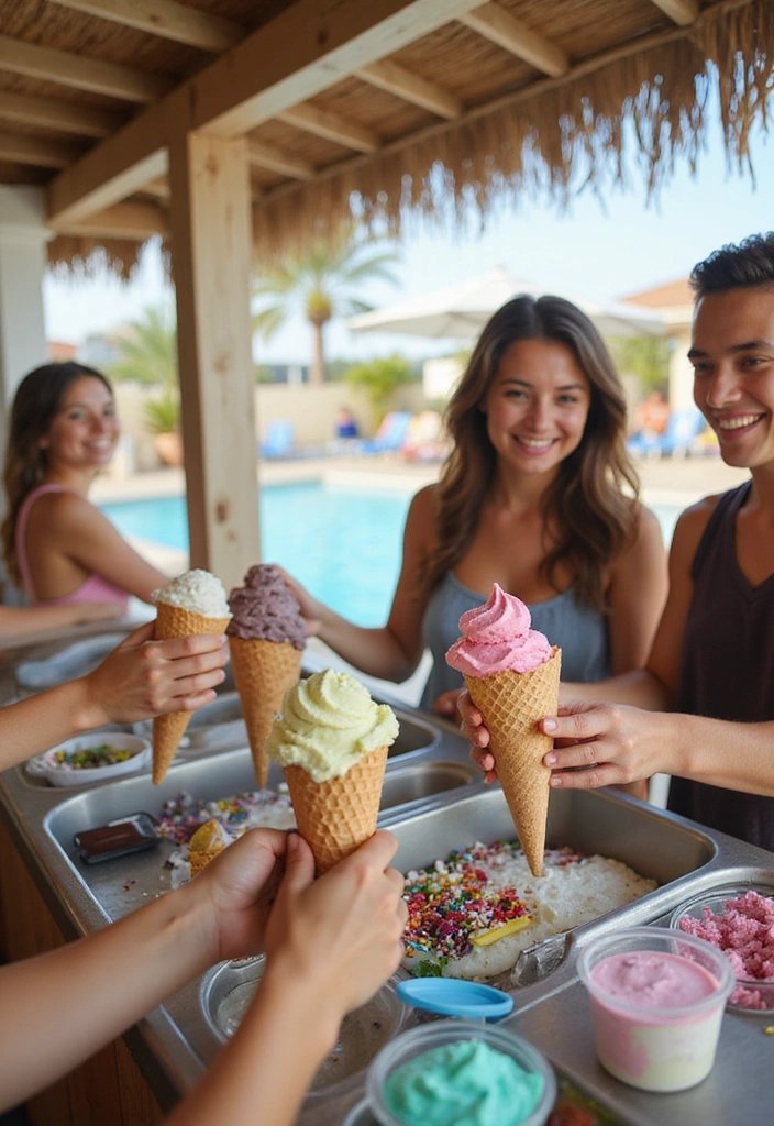 16 Pool Party Essentials You Can't Host Without (Trust Us!) - 10. Ice Cream Bar