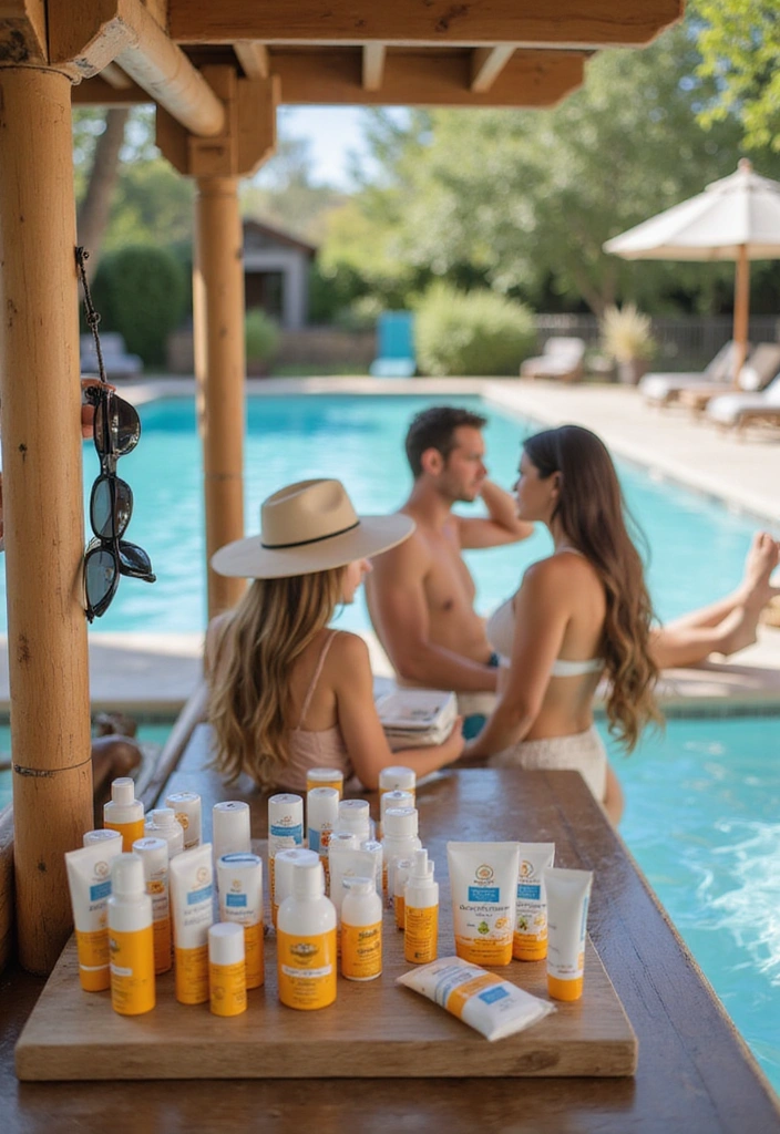 16 Pool Party Essentials You Can't Host Without (Trust Us!) - 11. Sunscreen Station