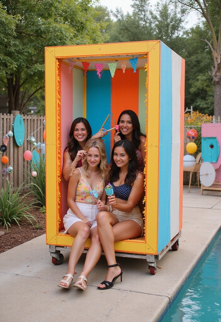 16 Pool Party Essentials You Can't Host Without (Trust Us!) - 14. Photo Booth Fun