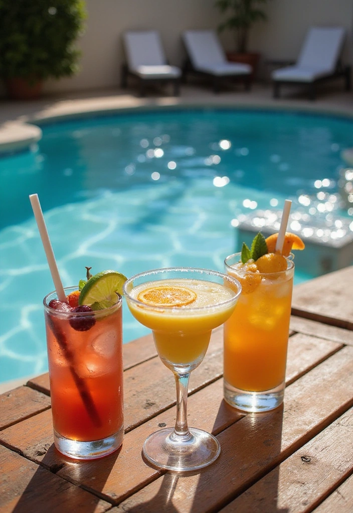 16 Pool Party Essentials You Can't Host Without (Trust Us!) - 15. Signature Poolside Cocktails