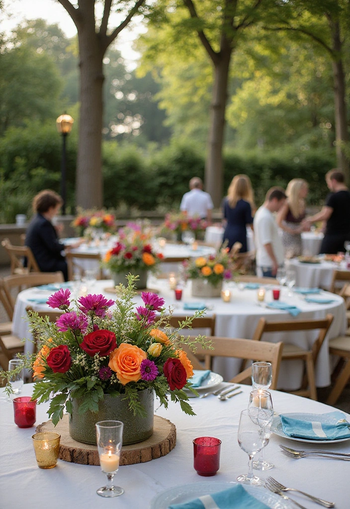 17 Outdoor Party Pieces That Will Transform Your Backyard into a Dream Space! - 12. Fresh Floral Arrangements