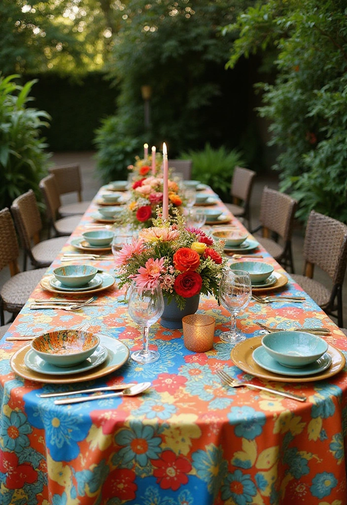 17 Outdoor Party Pieces That Will Transform Your Backyard into a Dream Space! - 3. Vibrant Table Settings