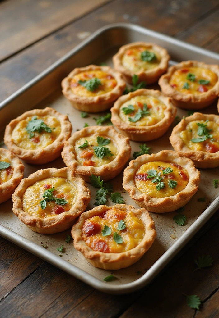 18 Delectable Summer Bridal Shower Food Ideas (Your Guests Will Be Raving About #5!) - 12. Mini Quiches