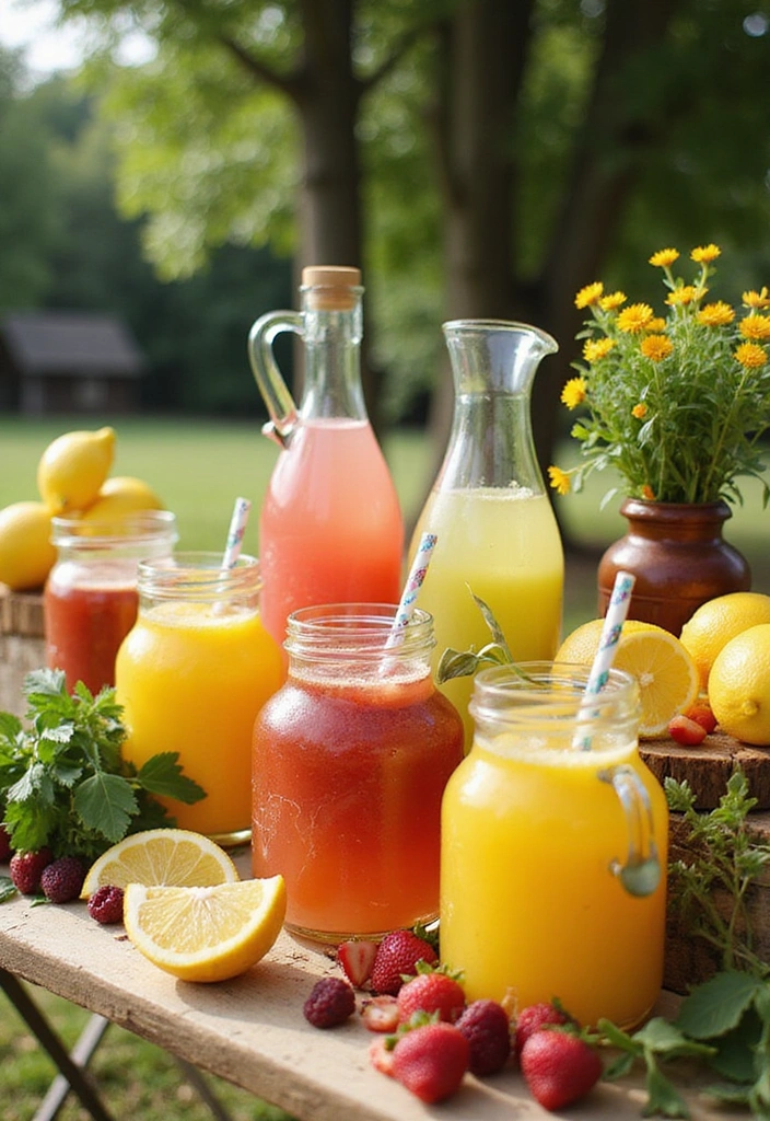 18 Delectable Summer Bridal Shower Food Ideas (Your Guests Will Be Raving About #5!) - 13. Lemonade Bar