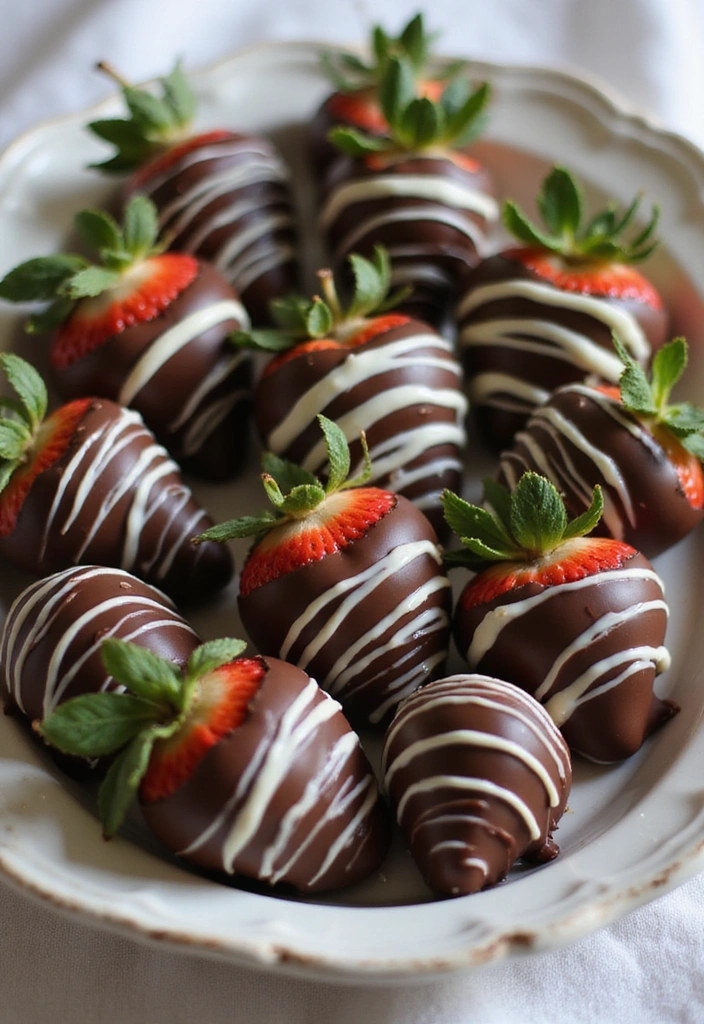 18 Delectable Summer Bridal Shower Food Ideas (Your Guests Will Be Raving About #5!) - 14. Chocolate-Covered Strawberries