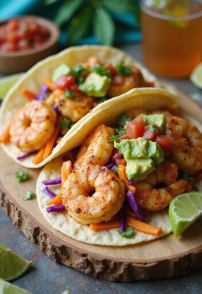18 Delectable Summer Bridal Shower Food Ideas (Your Guests Will Be Raving About #5!) - 3. Zesty Shrimp Tacos