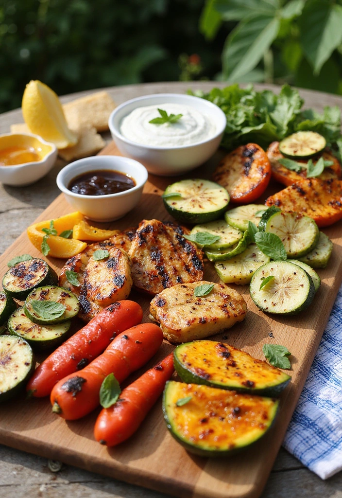 18 Delectable Summer Bridal Shower Food Ideas (Your Guests Will Be Raving About #5!) - 5. Grilled Vegetable Platter
