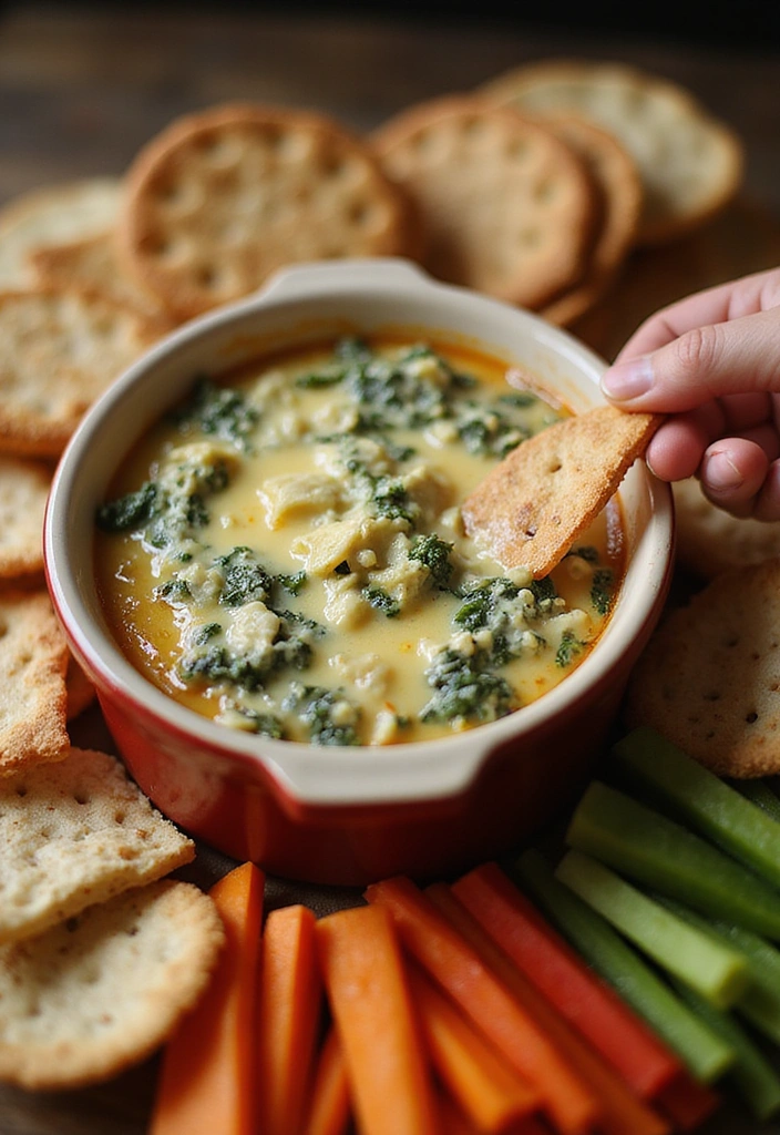 18 Delectable Summer Bridal Shower Food Ideas (Your Guests Will Be Raving About #5!) - 7. Spinach and Artichoke Dip