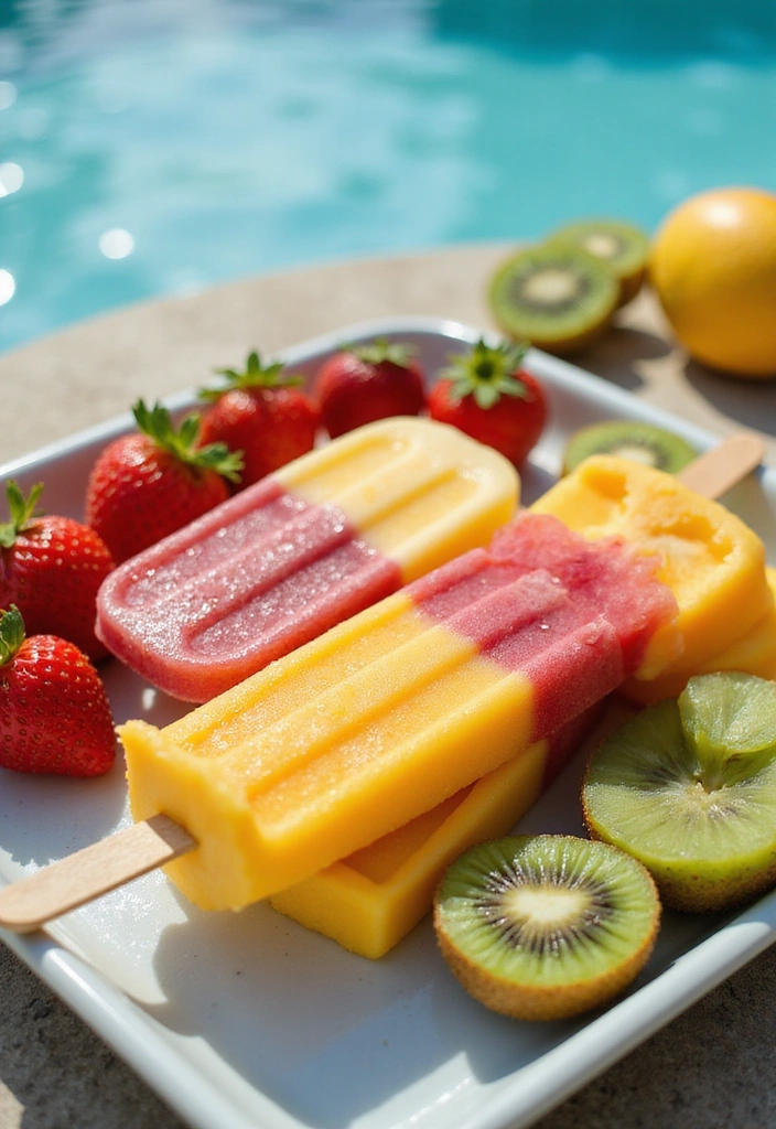 18 Irresistible Pool Party Snacks That Your Guests Will Devour! - 14. Fruit Popsicles