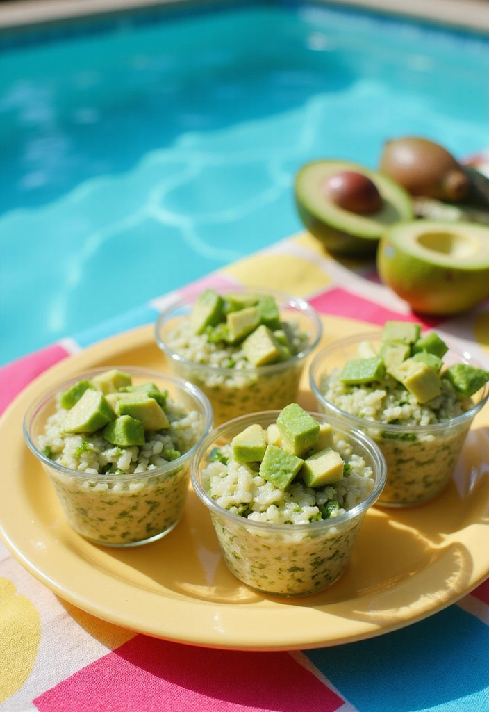 18 Irresistible Pool Party Snacks That Your Guests Will Devour! - 15. Cilantro Lime Rice Cups