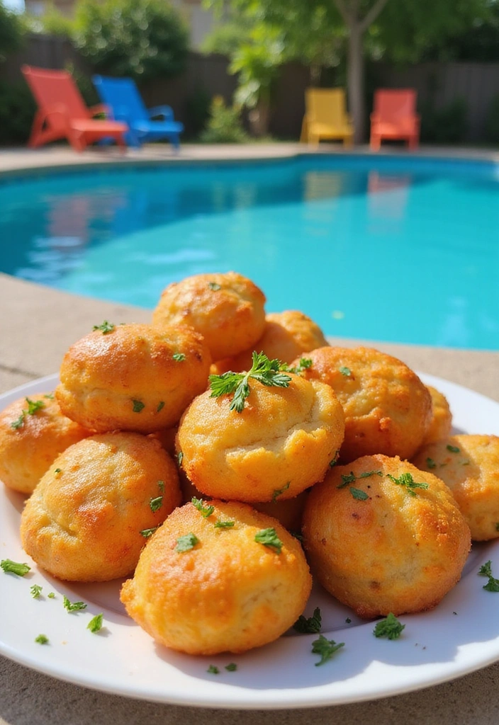 18 Irresistible Pool Party Snacks That Your Guests Will Devour! - 17. Savory Cheese Puffs