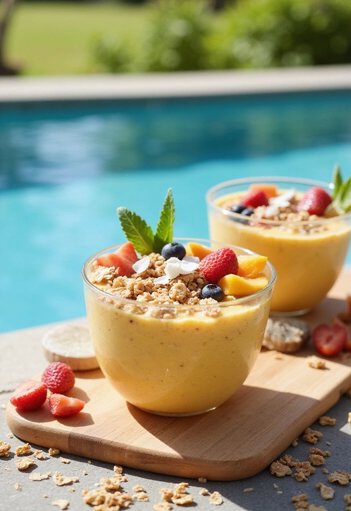 18 Irresistible Pool Party Snacks That Your Guests Will Devour! - 18. Tropical Smoothie Bowls