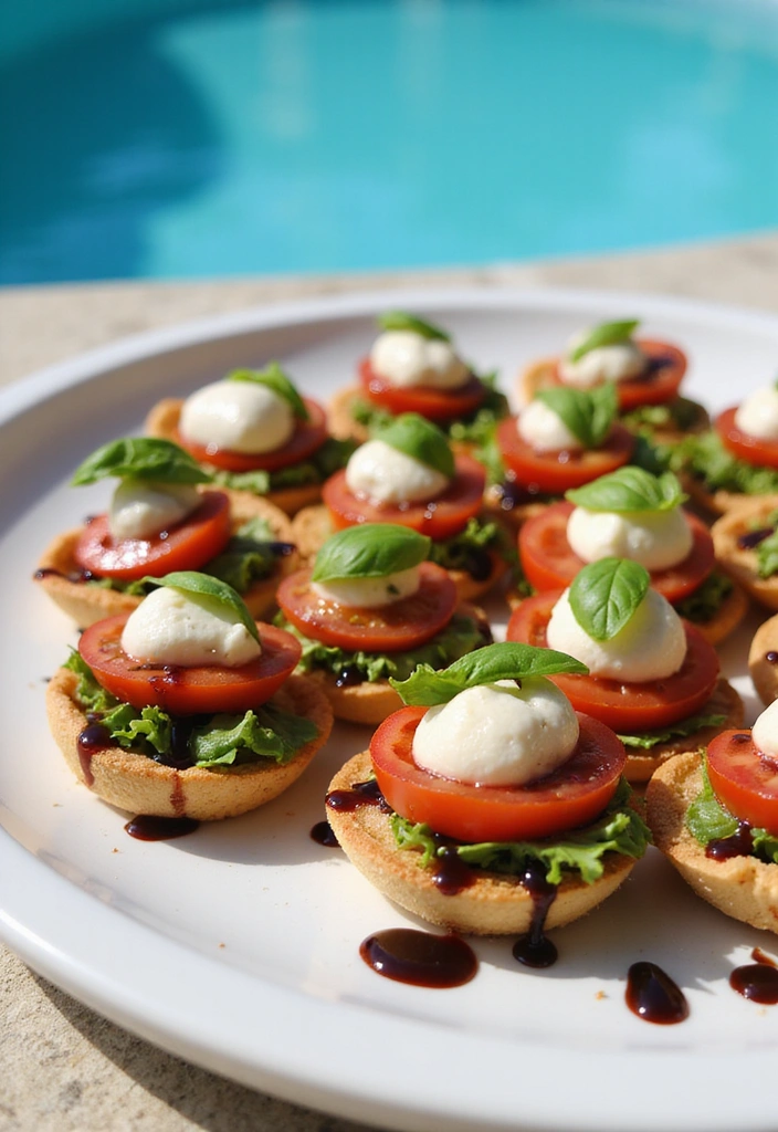18 Irresistible Pool Party Snacks That Your Guests Will Devour! - 2. Mini Caprese Bites