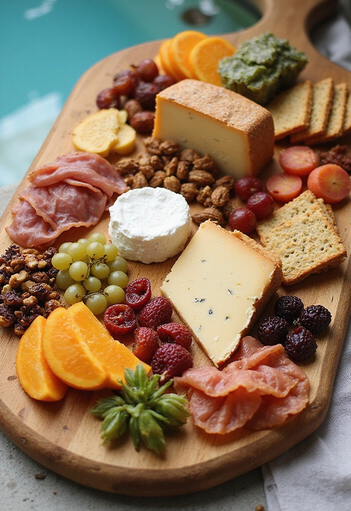 18 Irresistible Pool Party Snacks That Your Guests Will Devour! - 9. Cheese and Charcuterie Board